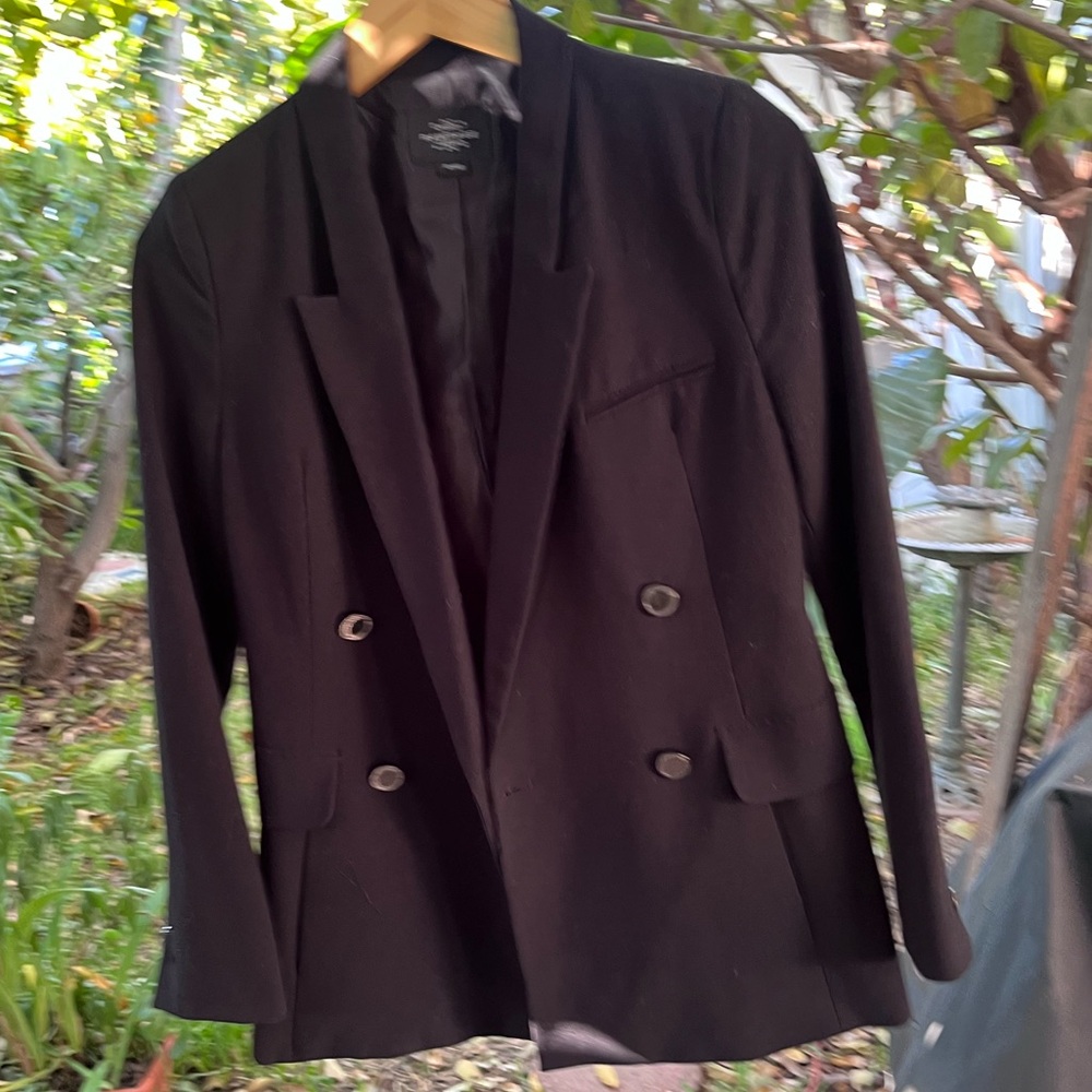 Rampage Black Double-Breasted Women's Blazer